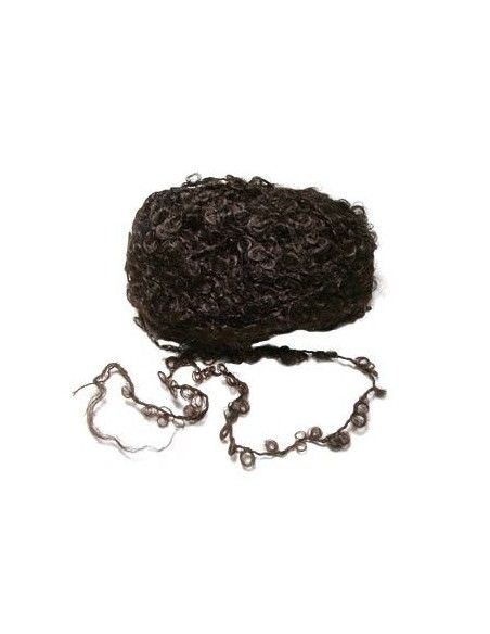Lana mohair bouclé 100gr -col. castano scuro