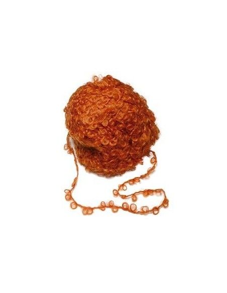 Lana mohair bouclé 100gr - col. rosso Pippi