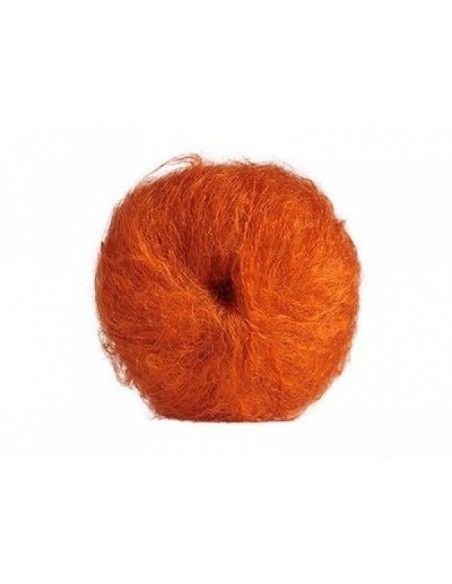 Lana mohair in gomitolo- col. rosso Pippi