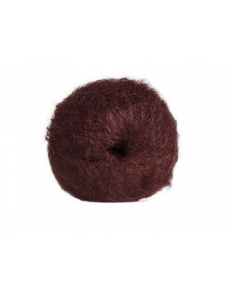 Lana mohair in gomitolo- col. castano scuro