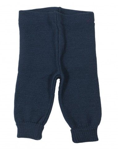Leggings baby in lana Merino - col. blu