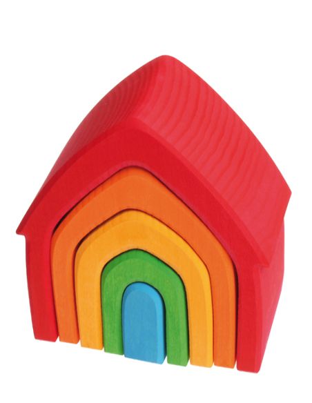Set casa in legno colorato