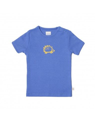 Maglietta baby in cotone bio - col. blu