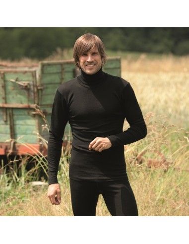 Dolcevita uomo Engel in lana seta col. nero