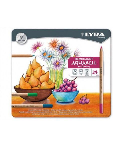 Lyra L2011360 - Scatola Metallo 36 Matite Acquerellabili REMBRANDT