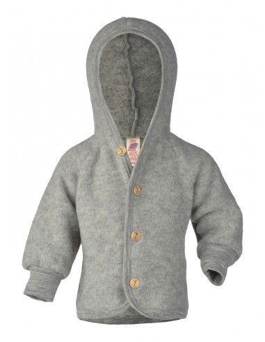 Giacca baby con cappuccio in pile di...