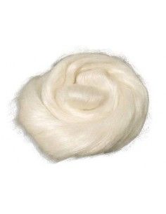 Lana filata bianca mista...