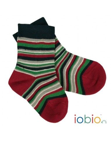 Calzino corto multicolore