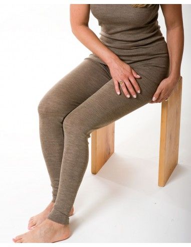 Leggings donna in lana mista seta