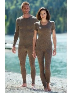 Leggings donna in lana-seta... 2