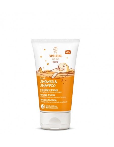 Kids 2in1 Shower & Shampoo - arancia fruttata