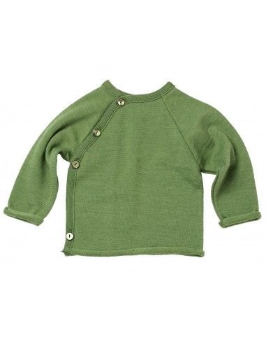 Pullover baby in spugna di lana/ seta...