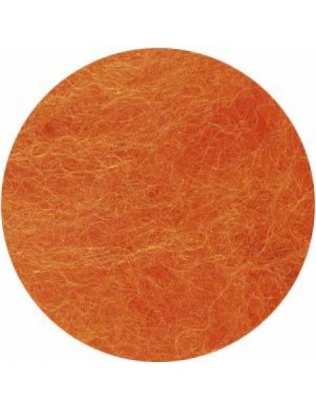 Lana cardata colore Arancio/ Giallo melange 61201- 50gr