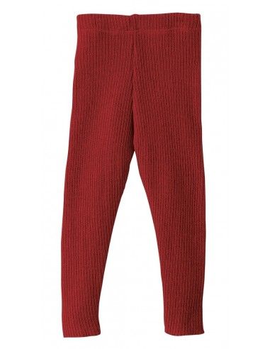 Leggings in lana Merino col. bordeaux