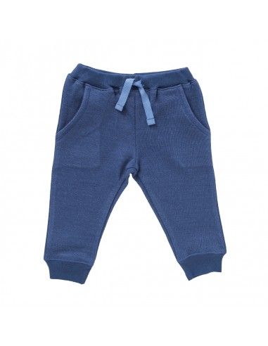Pantalone in cotone bio - col. blu...