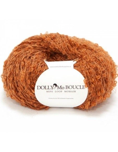 Dolly Mo Boucle Mini Loop Mohair - col. Brown Auburn