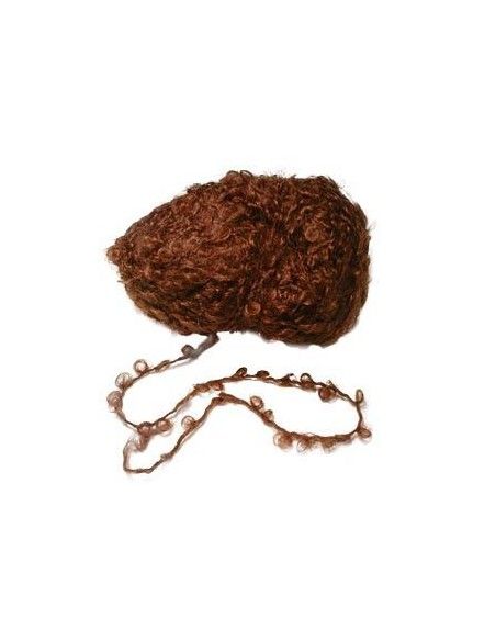 Lana mohair bouclé 100gr -col. castano ramato