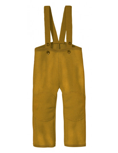 Salopette bambino in lana cotta col. gold