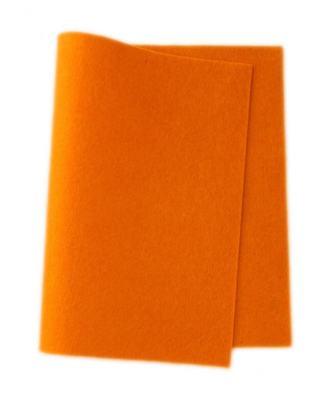 Panno in feltro di lana- arancio chiaro 504