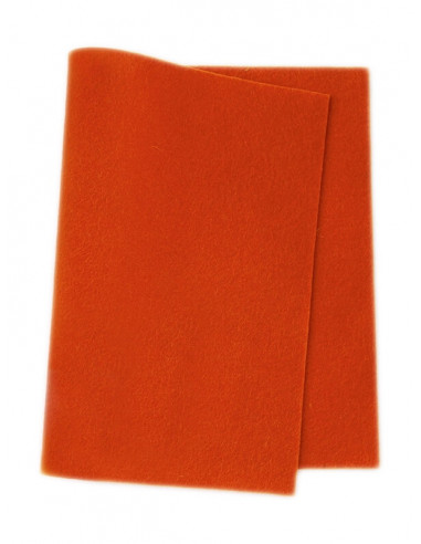 Panno in feltro di lana- arancio 505
