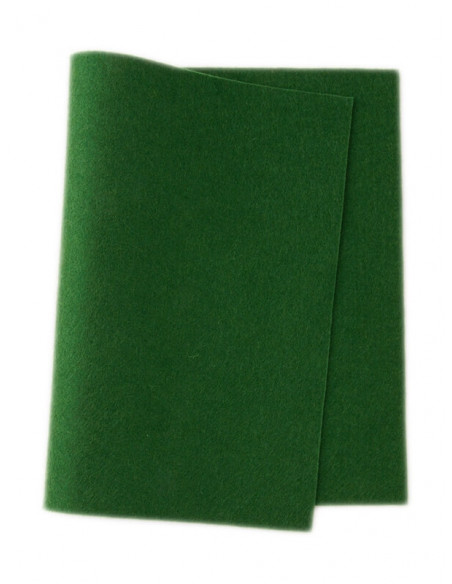 Panno in feltro di lana - verde scuro 548