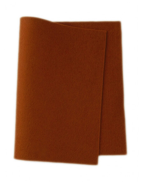 Panno in feltro di lana- marrone rosso 522