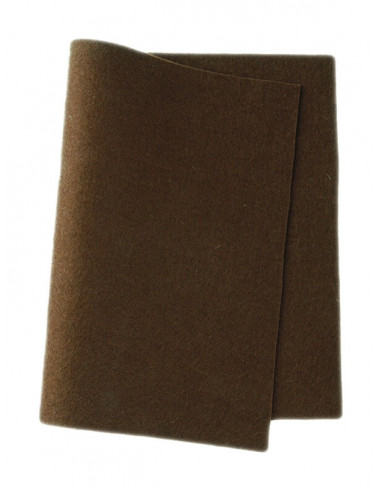 Panno in feltro di lana- marrone 516