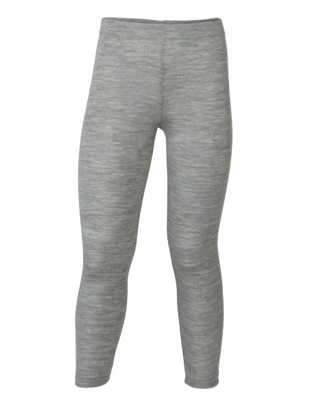 Leggings bambino in lana mista seta -col. grigio