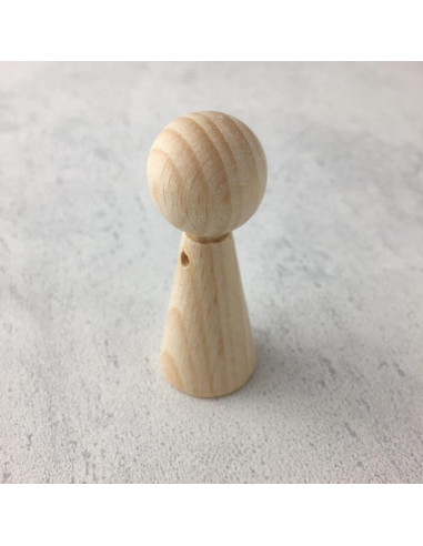 Sagoma cono in legno 6cm