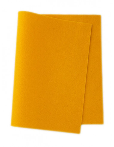 Panno in feltro di lana- giallo sole 503