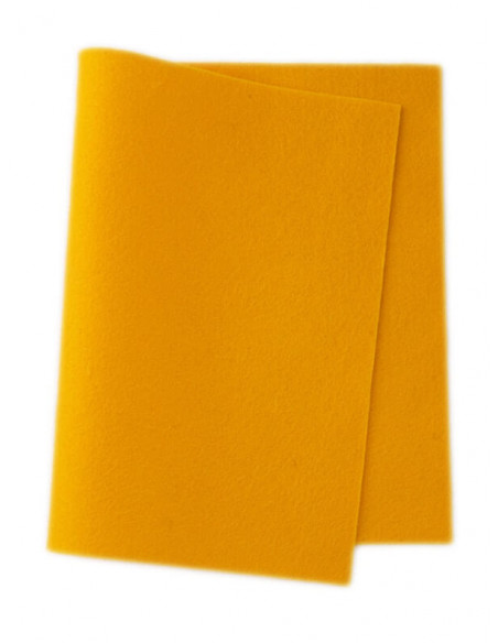 Panno in feltro di lana- giallo sole 503