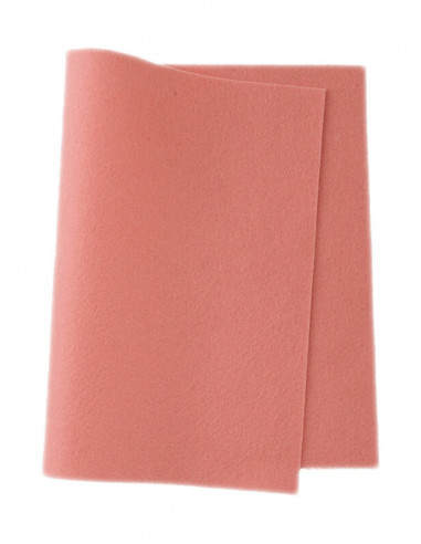 Panno in feltro di lana- rosa 525