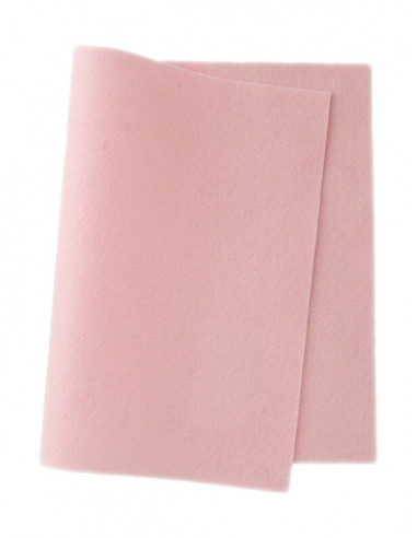 Panno in feltro di lana - rosa tenue 565
