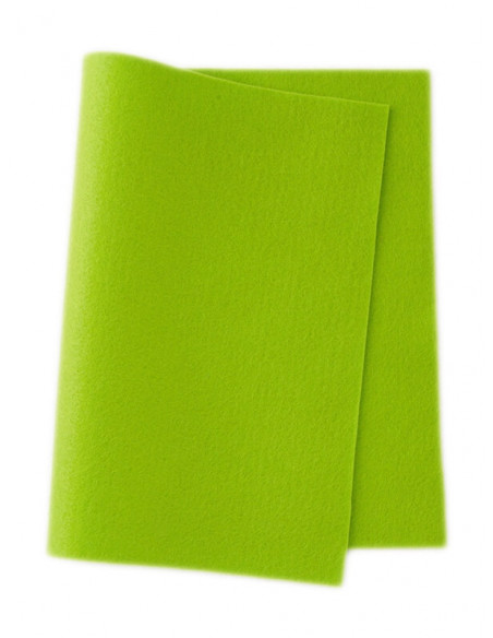 Panno in feltro di lana- verde chiaro 602