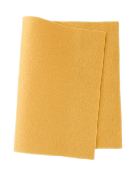 Panno in feltro di lana- giallo pulcino 604