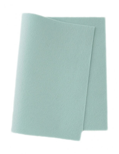 Panno in feltro di lana - azzurro tenue 617