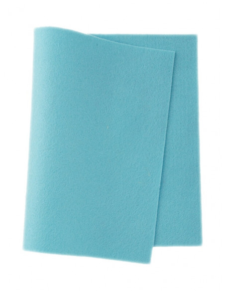 Panno in feltro di lana- azzurro cielo 628