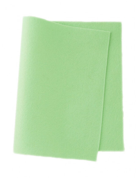 Panno in feltro di lana - verde menta 634