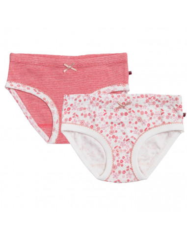 Set 2 slip bambina in cotone bio -...