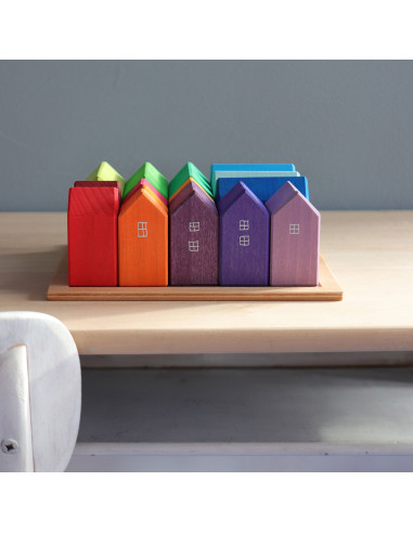 Casette colorate in legno Grimm's