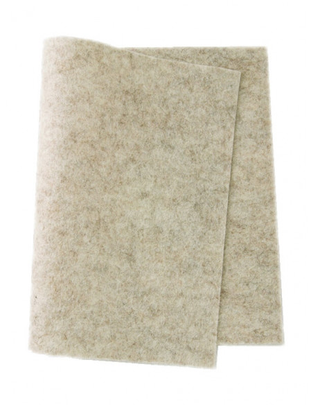 Panno in feltro di lana - grigio beige 642