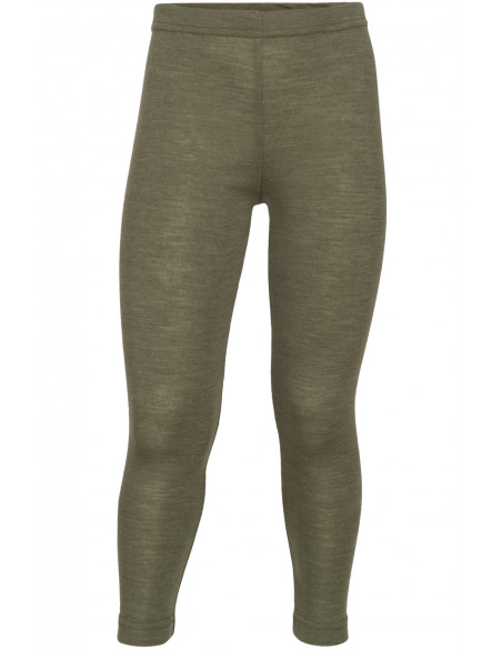 Leggings bambino in lana mista seta -col. oliva