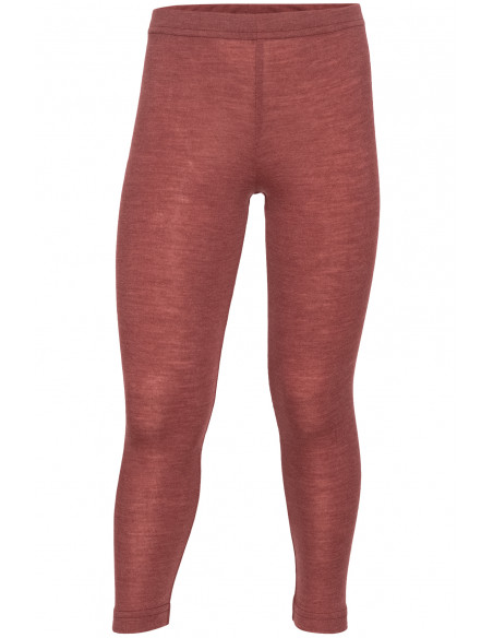 Leggings bambino in lana mista seta -col. rame