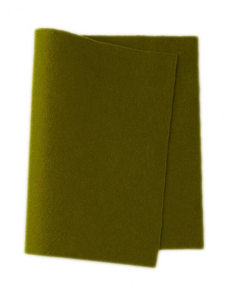 Panno in feltro di lana - verde foglia 514