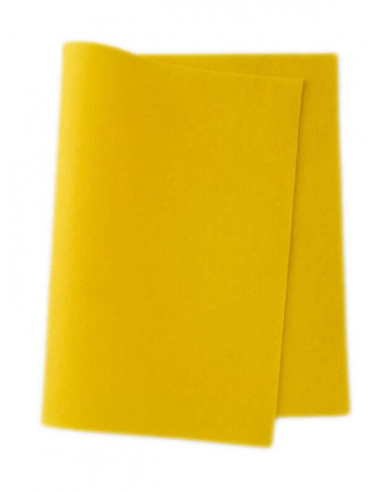 Panno in feltro di lana- giallo 502