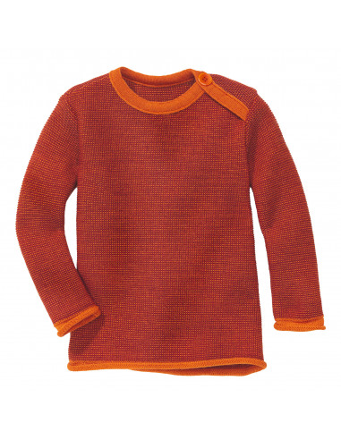 Maglione melange in lana Merino- col....