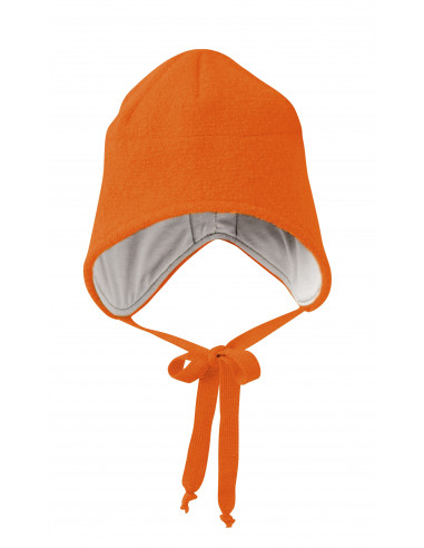 Cappello in lana cotta - col. arancio