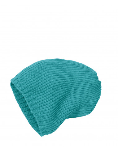 Cappello in lana Merino - col. blu...