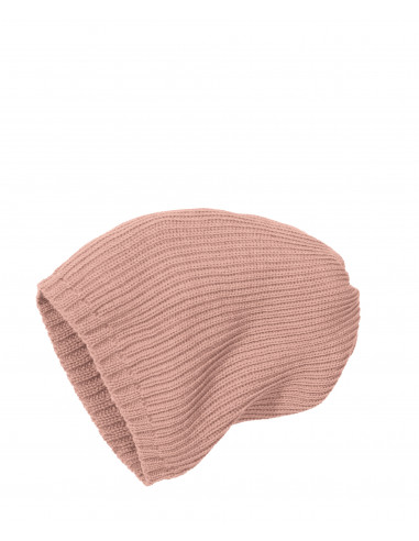 Cappello in lana Merino -col. rosa