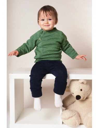 Pullover baby in lana Merino -col. salvia